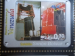Stamps Venezuela -  Sat.SIMÖN BOLIVAR.Operación ensamblaje entre el Módulo de Comunicaciones y la Plataforma (1de10) 