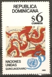 Stamps Dominican Republic -  50   ANIVERSARIO   DE  O.N.U.