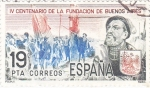 Sellos de Europa - Espaa -  IV centenario Fundación de Buenos Aires  (A)