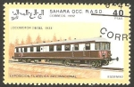 Stamps : Africa : Morocco :  Locomotora diesel