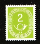 Stamps : Europe : Germany :  Corneta Postal