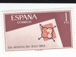 Stamps Spain -  Día mundial del sello 1966      (A)