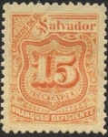Stamps : America : El_Salvador :  Timbre impuesto 1899.