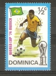 Stamps Dominica -  CAMPEONATO   MUNDIAL   1974