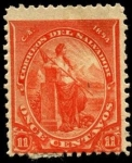 Stamps El Salvador -  Libertad. 1894.