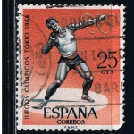 Stamps Spain -  Edifil  1617  Juegos Olímpicos de Innsbruck y Tokio.  