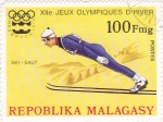Stamps Madagascar -  J.J.O.O.de invierno INNSBRUCK  1976 -Salto de Esquí