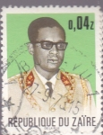 Sellos de Africa - Repblica Democrtica del Congo -  Presidente de Zaire Mobutu Sese Seko