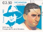 Stamps Nicaragua -  XXVI Aniv.del Principio del Fin de la Dictadura-  Cornelio Silva