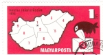 Stamps Hungary -  codigos postales