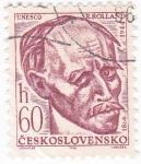 Sellos de Europa - Checoslovaquia -  Romain Rollan -escritor 1866-1944