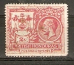 Stamps : America : Belize :  ESCUDO   COLONIAL   Y   GEORGE   V