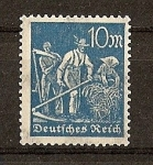 Stamps : Europe : Germany :  Republica de Weimar / Agricultores.