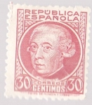 Stamps Spain -  Republica Española  - Gaspar Melchor de Jovellanos