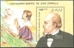 Stamps Morocco -  Centº de la muerte de José Zorrilla
