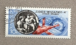 Stamps Russia -  Nave espacial Soyuz 3