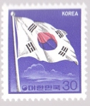 Stamps Asia - South Korea -  National Flag
