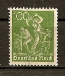 Stamps Germany -  Republica de Weimar./ Mineros.