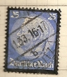 Stamps Germany -  Fallecimiento Pr. Hindenburg