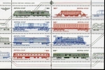 Stamps : Europe : Russia :  Ferrocarriles