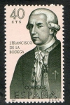Stamps Spain -  1819- Forjadores de América. Juan Francisco de la Bodega ( 1743-1794 ).