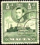 Stamps Europe - Malta -  George VI, fuerte San Angelo.