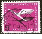 Stamps Germany -   LUFTHANSA - DEUTSCHE BUNDESPOST