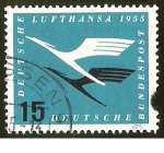 Stamps Germany -  LUFTHANSA - DEUTSCHE BUNDESPOST