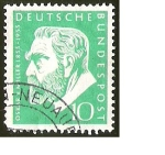 Stamps Germany -  OSKAR V. MILLER. (1855 - 1955) - DEUTSCHE BUNDESPOST
