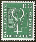 Sellos de Europa - Alemania -  WESTROPA 1955 - DEUTSCHE BUNDESPOST