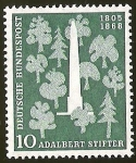 Stamps Germany -  ADALBERT STIFTER - DEUTSCHE BUNDESPOST
