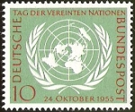 Stamps Germany -  TAG DER VEREINTEN NATIONEN - DEUTSCHE BUNDESPOST