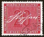 Stamps Germany -  HEINRICH V. STEPHAN - DEUTSCHE BUNDESPOST