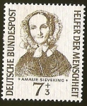 Stamps Germany -  AMALIE SIEVEKING - DEUTSCHE BUNDESPOST