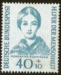 Stamps Germany -  FLORENTINE NIGHTINGALE - DEUTSCHE BUNDESPOST