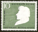 Stamps Germany -  HEINRICH HEINE - DEUTSCHE BUNDESPOST