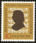 Stamps Germany -  ROBERT SCHUMANN 100 JAHRE - DEUTSCHE BUNDESPOST