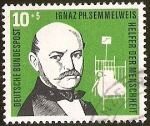 Stamps Germany -  IGNAZ PH. SEMMELWEIS - DEUTSCHE BUNDESPOST
