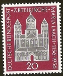 Stamps Germany -  ABTEIKIRCHE MARIA LAACH - DEUTSCHE BUNDESPOST