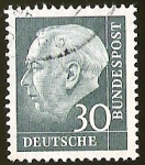 Stamps Germany -  PROF. HEUSS KLEINFORMAT - DEUTSCHE BUNDESPOST
