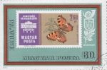 Stamps Hungary -  mariposa