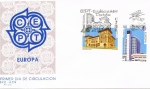 Stamps Spain -  SPD EUROPA 1990. ESTABLECIMIENTOS POSTALES. ED. Nº 3058-59