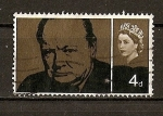 Stamps United Kingdom -  Muerte de sir Winston Churchil.