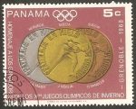 Sellos de America - Panam -  479 - Olimpiadas de Invierno en Genoble 1968