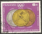 Stamps : America : Panama :  480 - Olimpiadas de Invierno en Genoble 1968