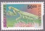 Stamps Bulgaria -  insectos- amantis religiosa