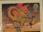 Sellos del Mundo : Europa : Reino_Unido : The Hobbit - JRR Tolkien