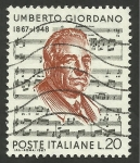 Sellos de Europa - Italia -  Umberto Giordano