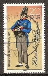 Stamps Germany -  Uniformes de Correos de 1850. Prusiana cartero-DDR