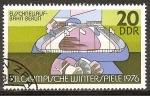 Stamps Germany -  XII.Juegos Olímpicos de Invierno de Innsbruck (1976)velocidad de patinaje sobre hielo-DDR.
